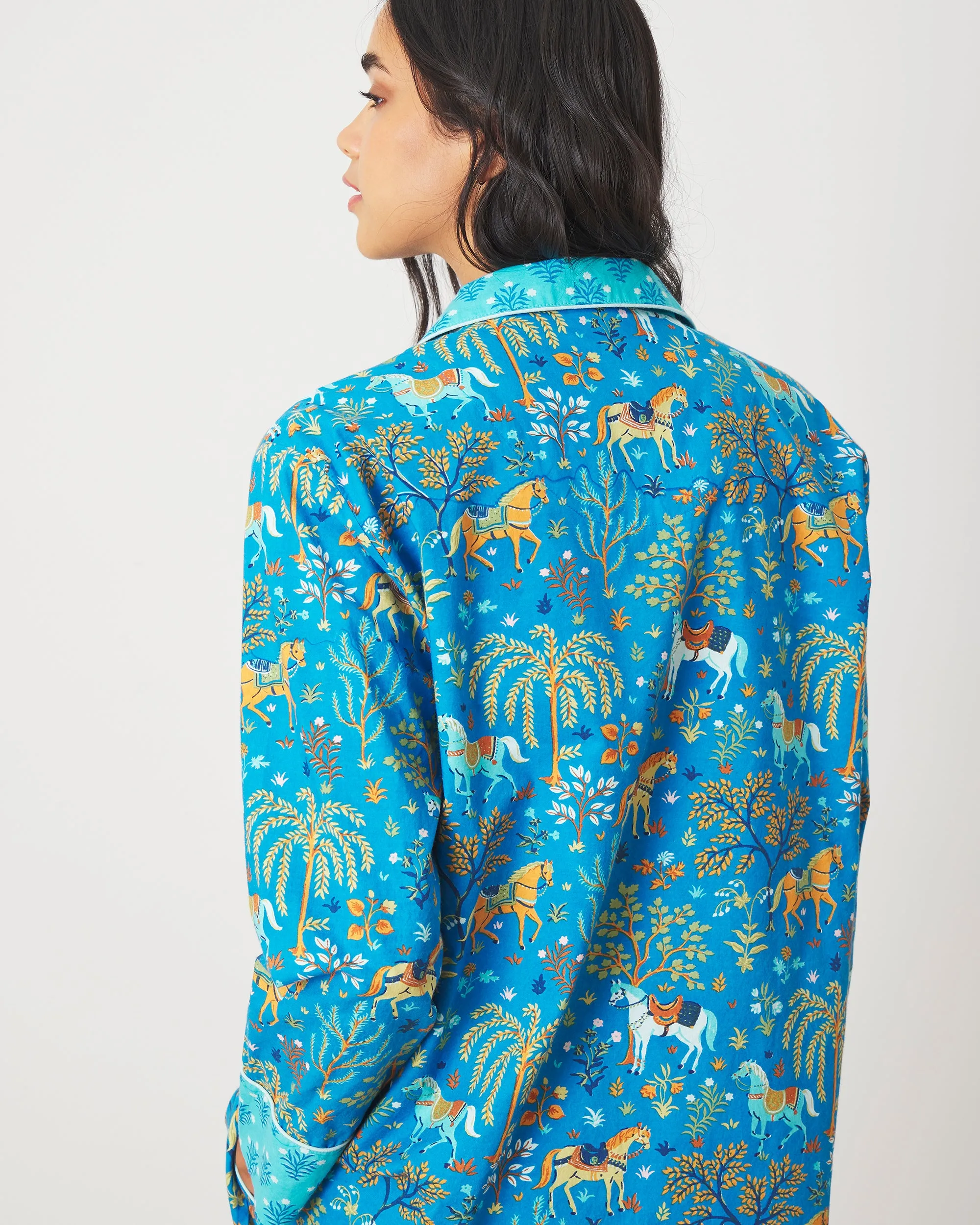 Show Pony - Long PJ Set - Steel Blue