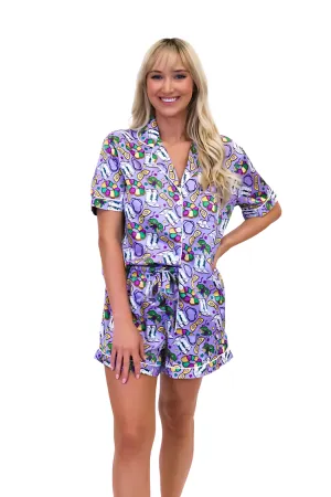 Silky Pajama Short Set