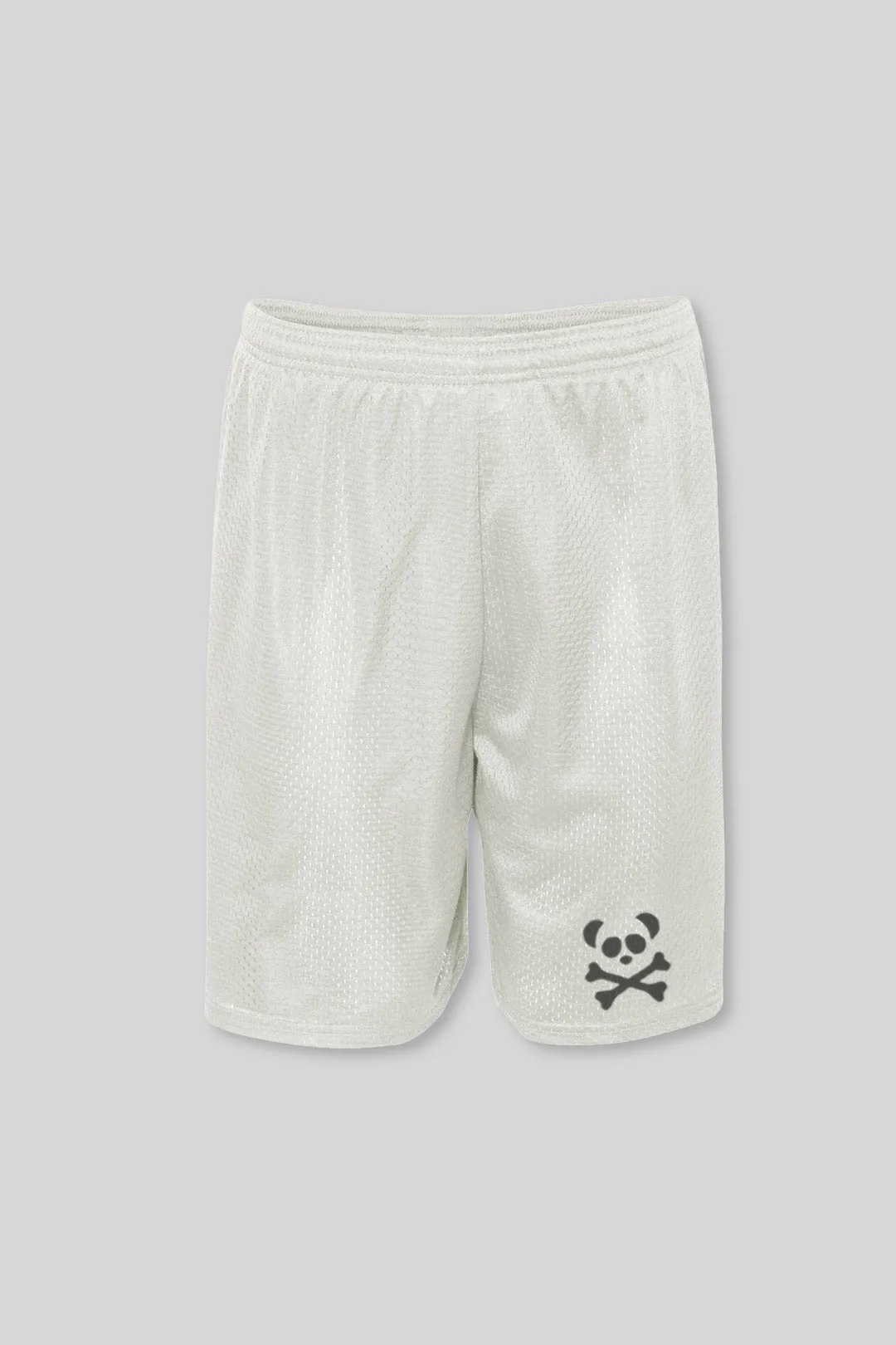 Silver Panther Mesh Shorts - Black