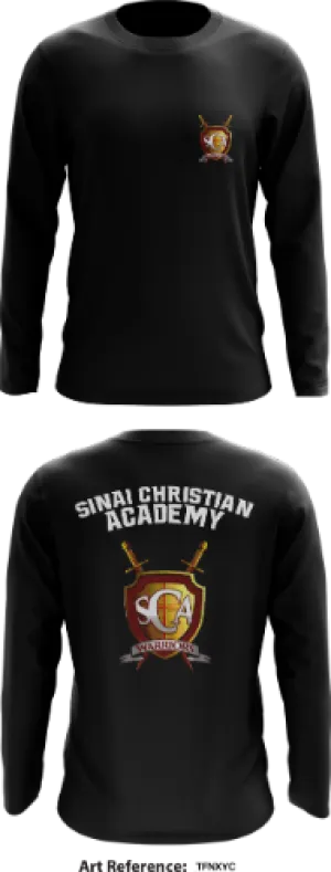 Sinai Christian Academy Store 1  Core Men's LS Performance Tee - tfnxyc