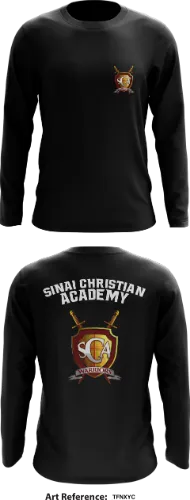 Sinai Christian Academy Store 1  Core Men's LS Performance Tee - tfnxyc