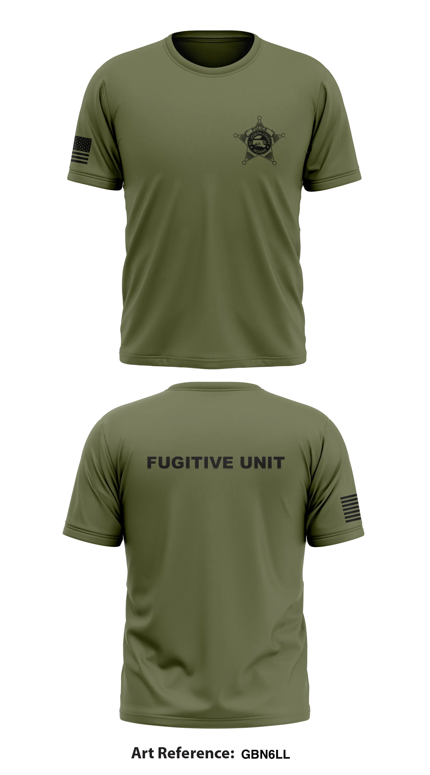 SJCPD Fugitive Unit  Store 1 Core Men's SS Performance Tee - gbN6LL