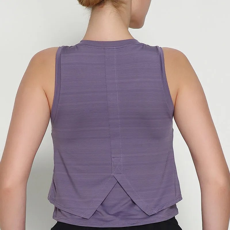 Sleeveless Crop Top Gym Wear High Quality Ladies Singlets Sports Tank Top Ruffled Women Casual Vest