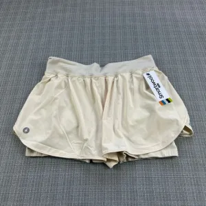 Smartwool Shorts Womens XL Intraknit Active Lined Mid Rise Almond Athletic New