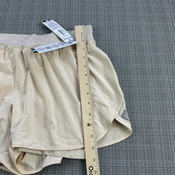 Smartwool Shorts Womens XL Intraknit Active Lined Mid Rise Almond Athletic New