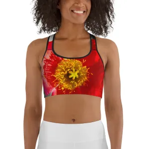 Space Poppy Sports Bra