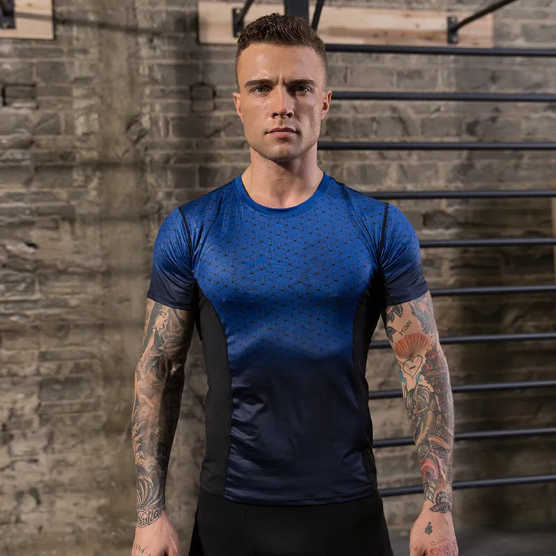 Sportswear Running High Elastic Quick Dry Fitness T-Shirt Tight Short Sleeve