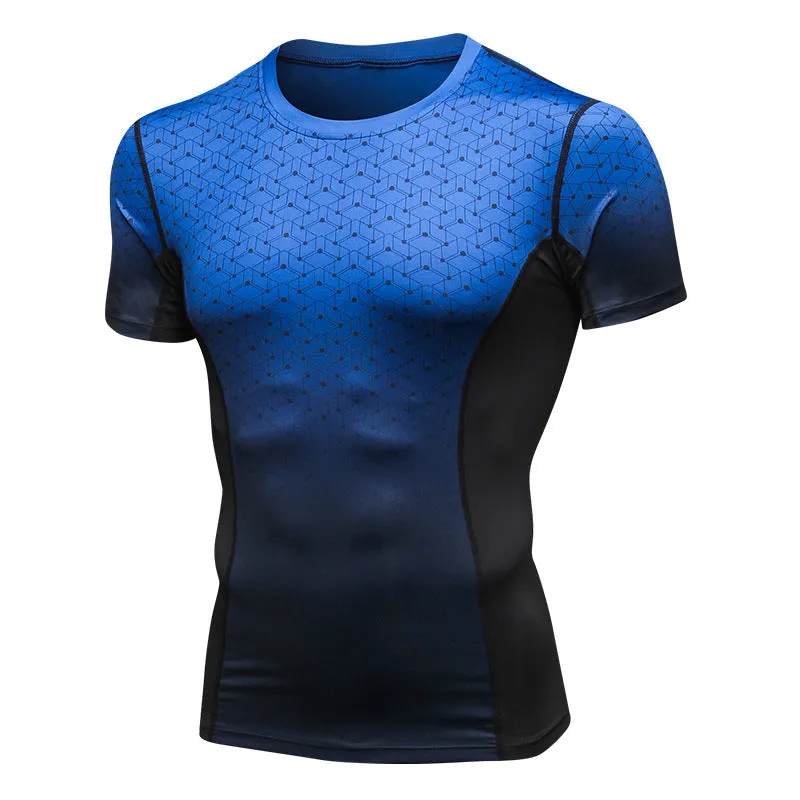 Sportswear Running High Elastic Quick Dry Fitness T-Shirt Tight Short Sleeve