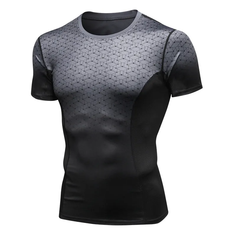 Sportswear Running High Elastic Quick Dry Fitness T-Shirt Tight Short Sleeve