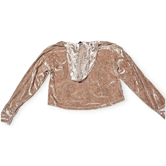 Spyder Light Pink Crushed Velvet Pajama/Loungewear Set with Hoodie and Pants