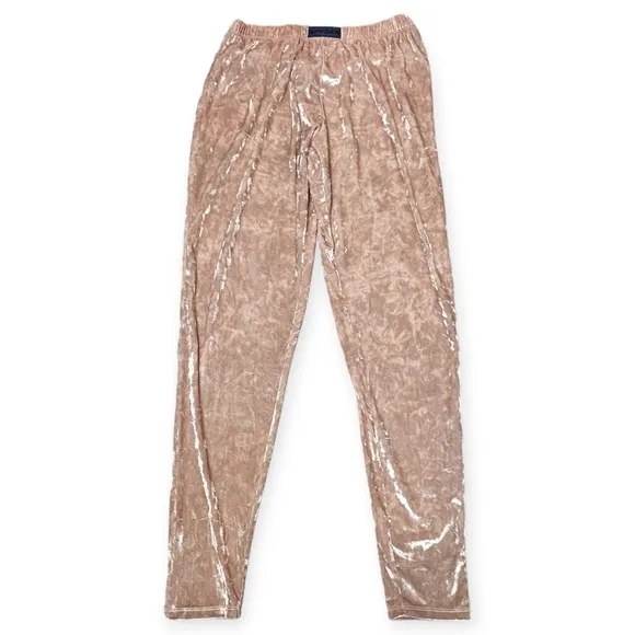 Spyder Light Pink Crushed Velvet Pajama/Loungewear Set with Hoodie and Pants