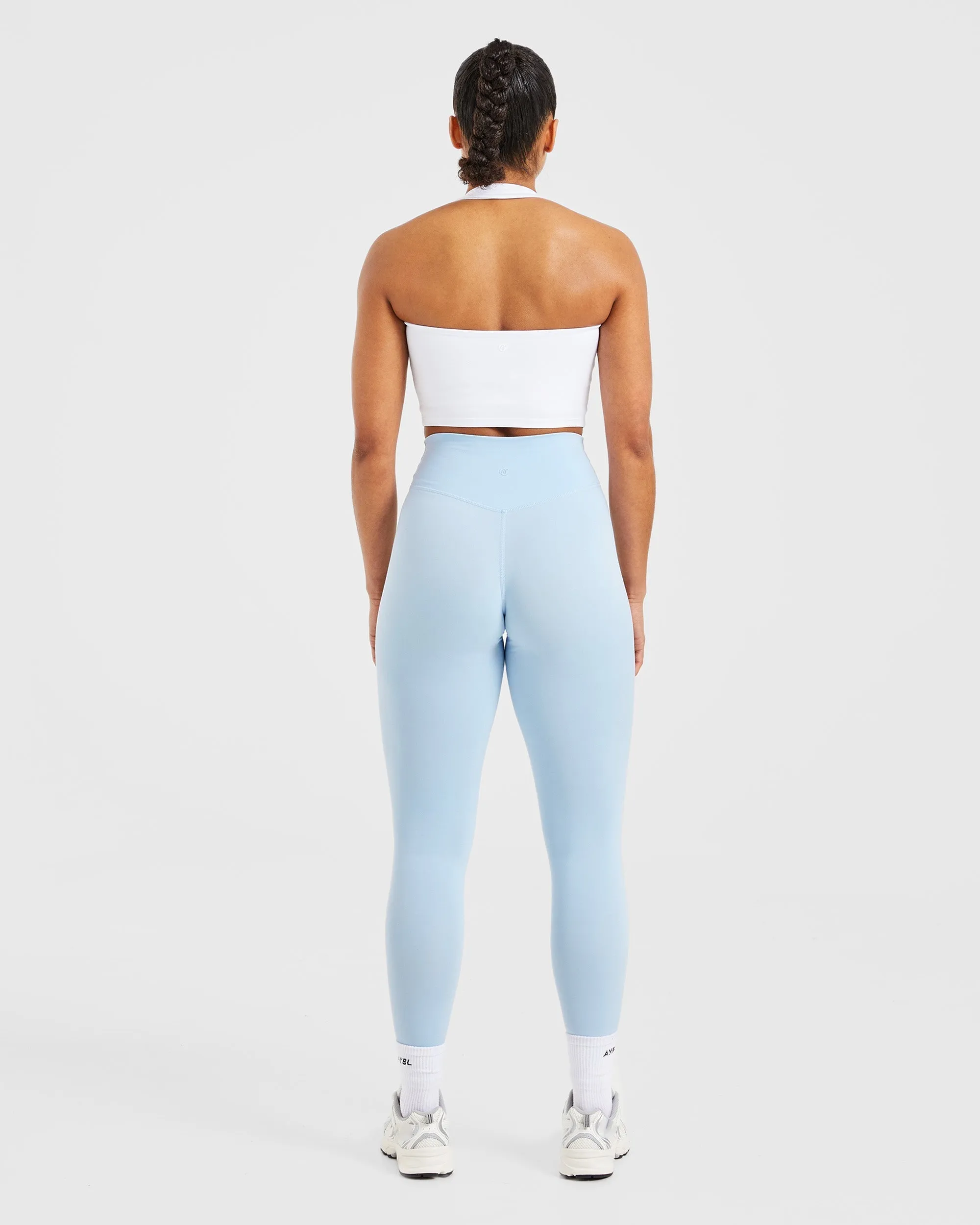 Staple Halterneck Crop Top - White
