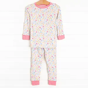 Start of Spring Bamboo Pajama Set, Pink