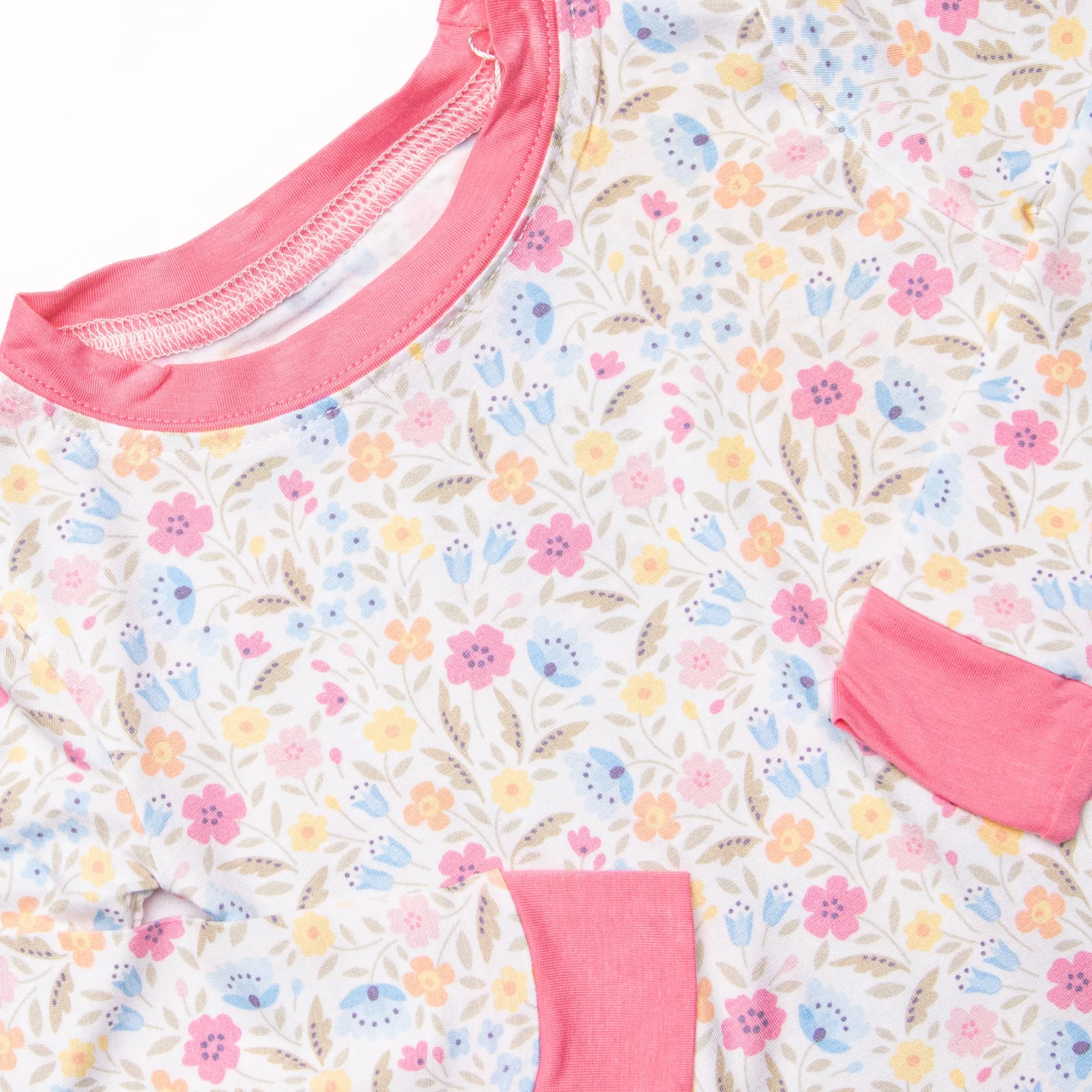 Start of Spring Bamboo Pajama Set, Pink