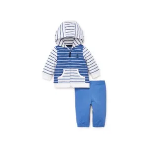 Stripe Mix Jacket Set