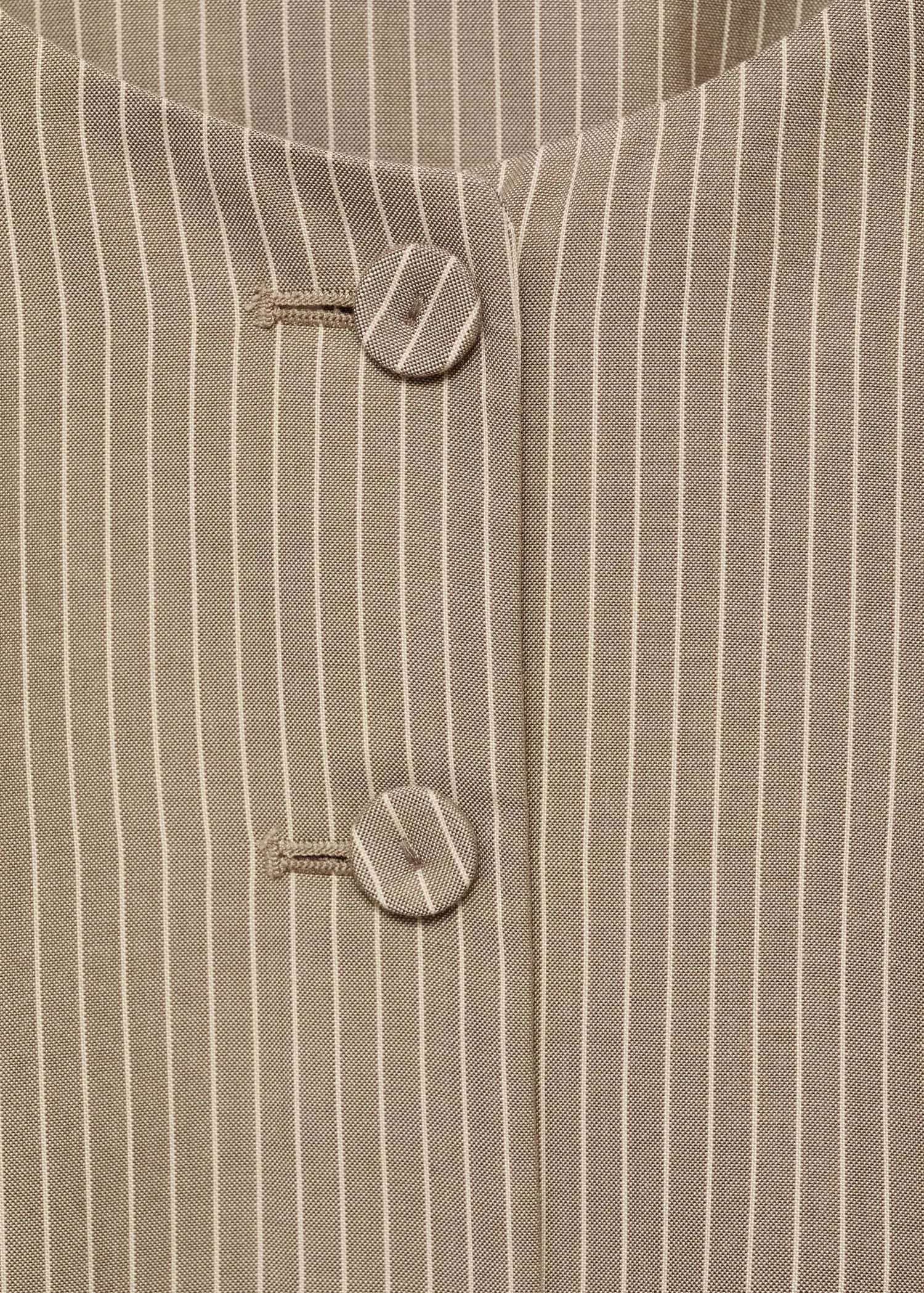 Striped lyocell suit waistcoat