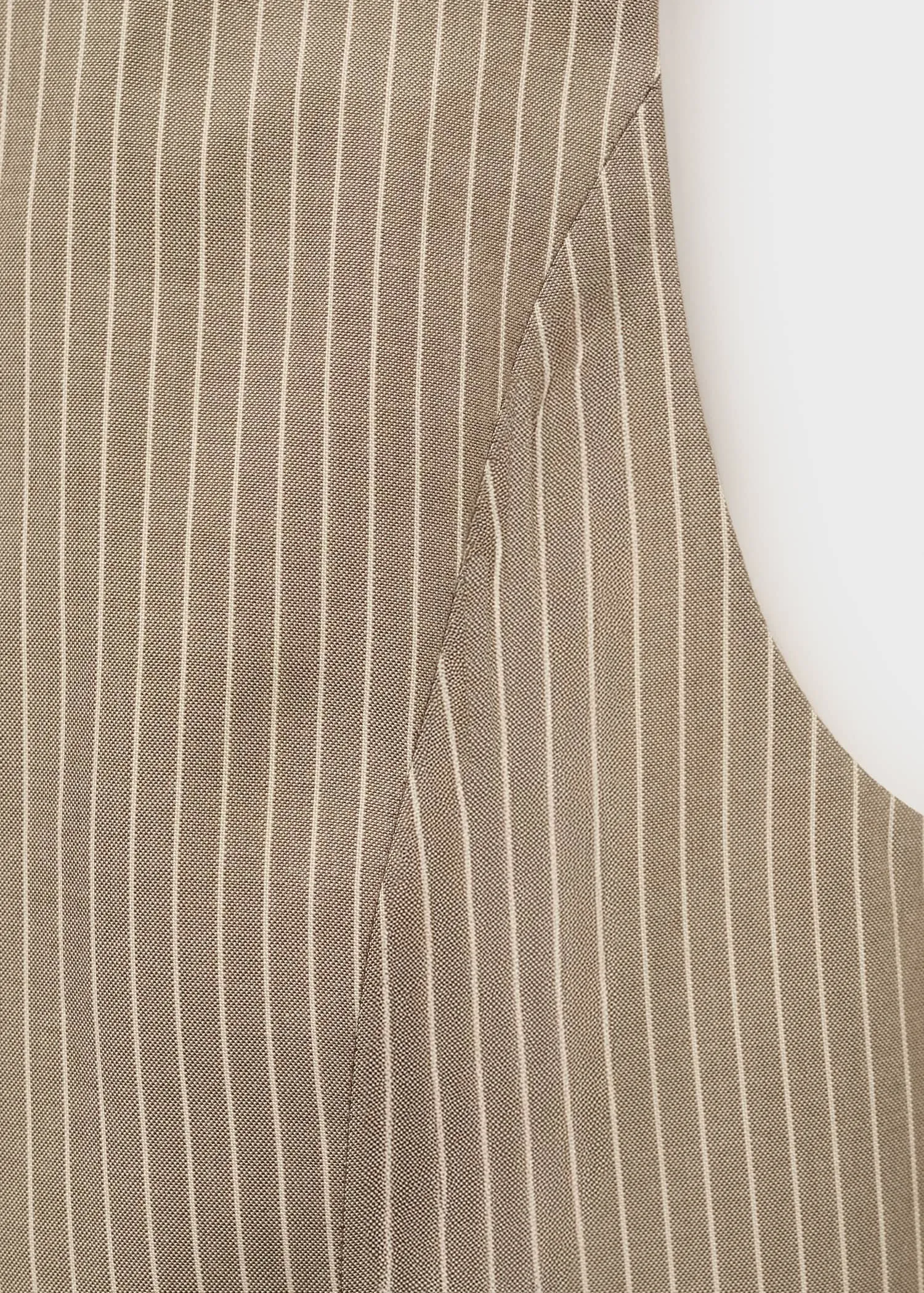 Striped lyocell suit waistcoat