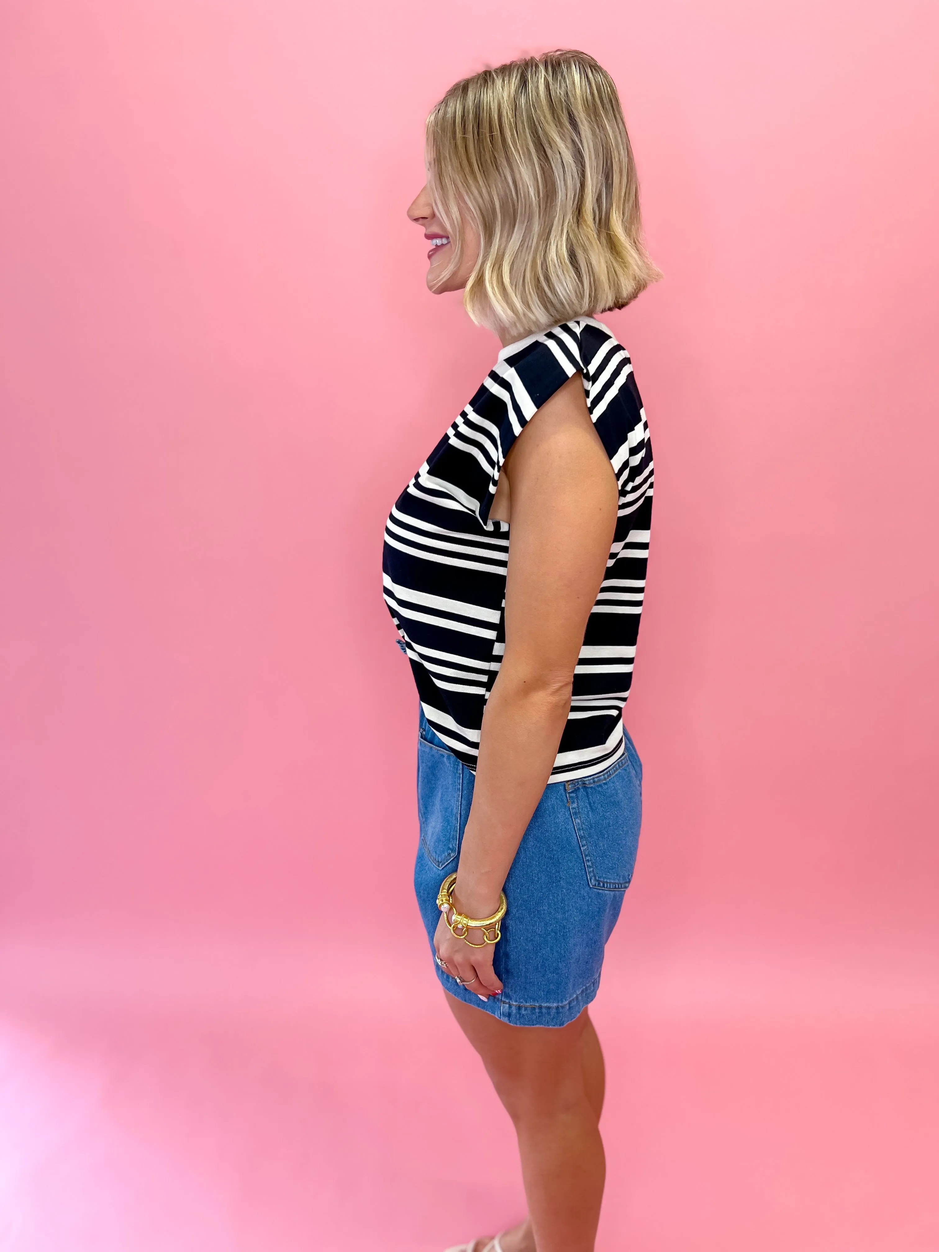 Stripes in Motion Top