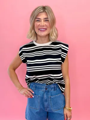 Stripes in Motion Top