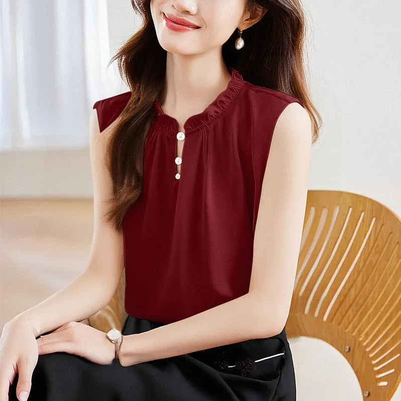 Stylish Solid Silk Tank Top for All Occasions