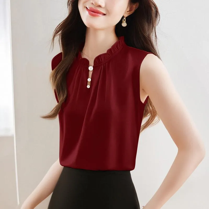 Stylish Solid Silk Tank Top for All Occasions