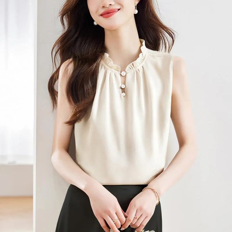 Stylish Solid Silk Tank Top for All Occasions