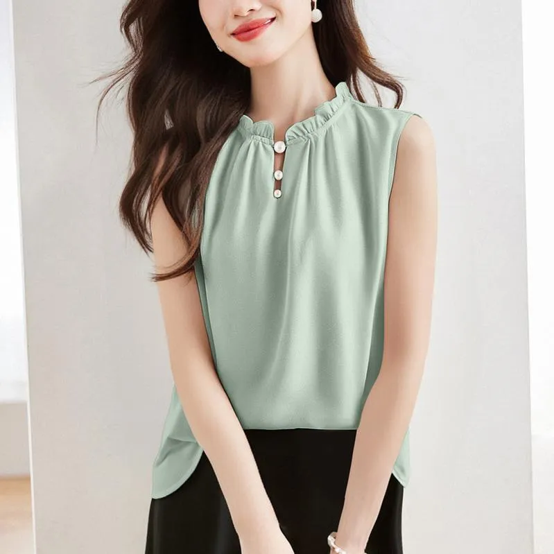 Stylish Solid Silk Tank Top for All Occasions