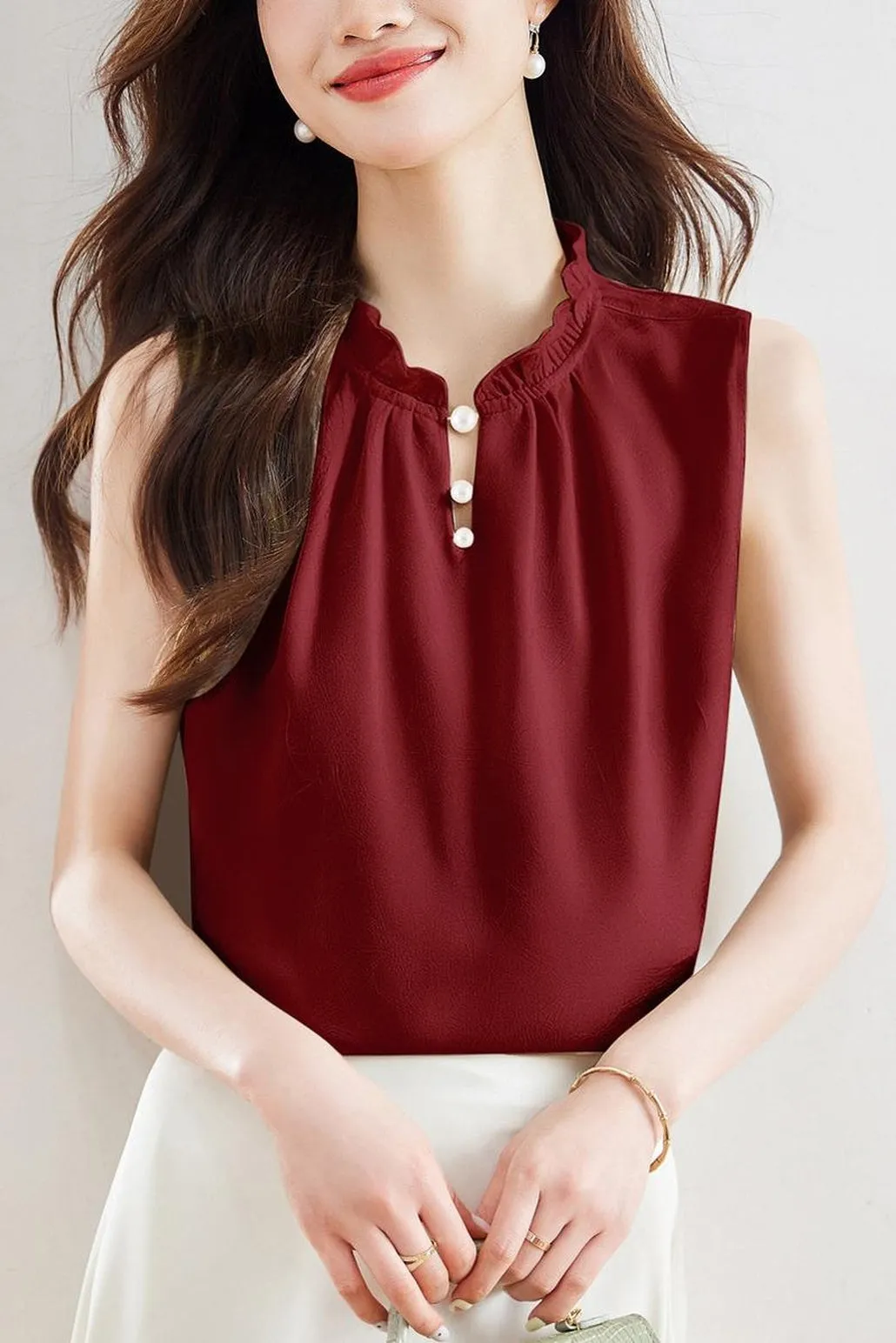 Stylish Solid Silk Tank Top for All Occasions