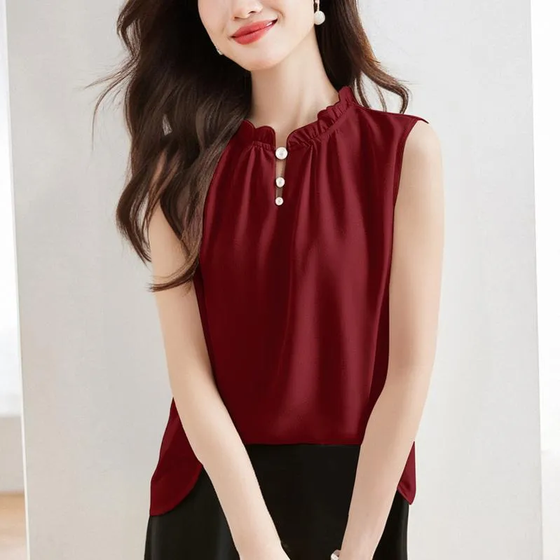 Stylish Solid Silk Tank Top for All Occasions