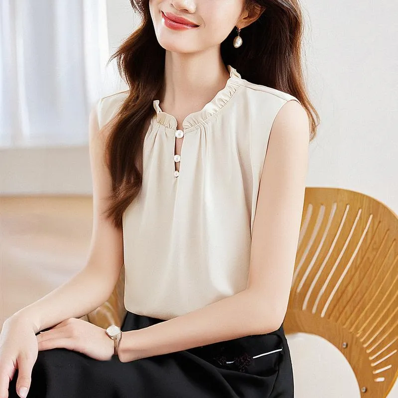 Stylish Solid Silk Tank Top for All Occasions