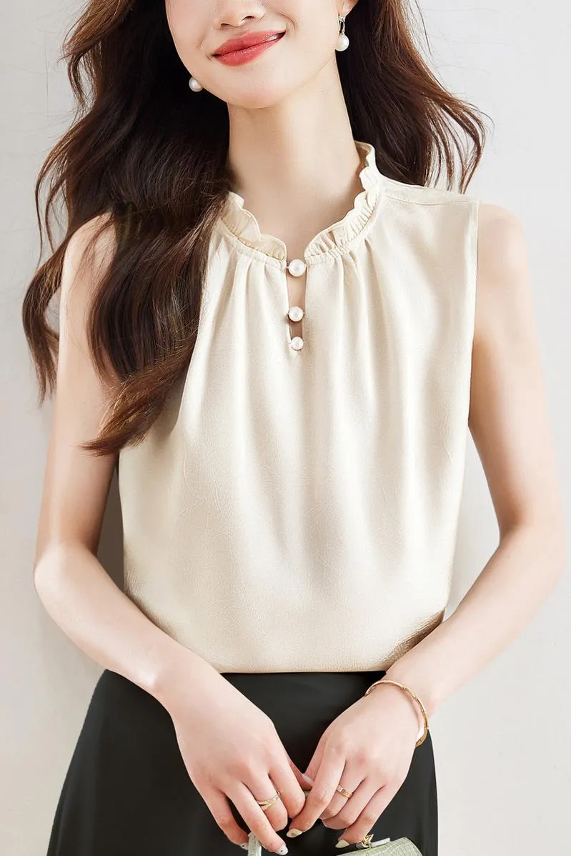 Stylish Solid Silk Tank Top for All Occasions
