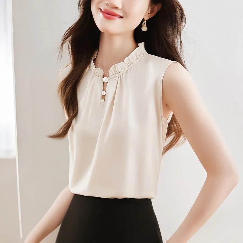 Stylish Solid Silk Tank Top for All Occasions