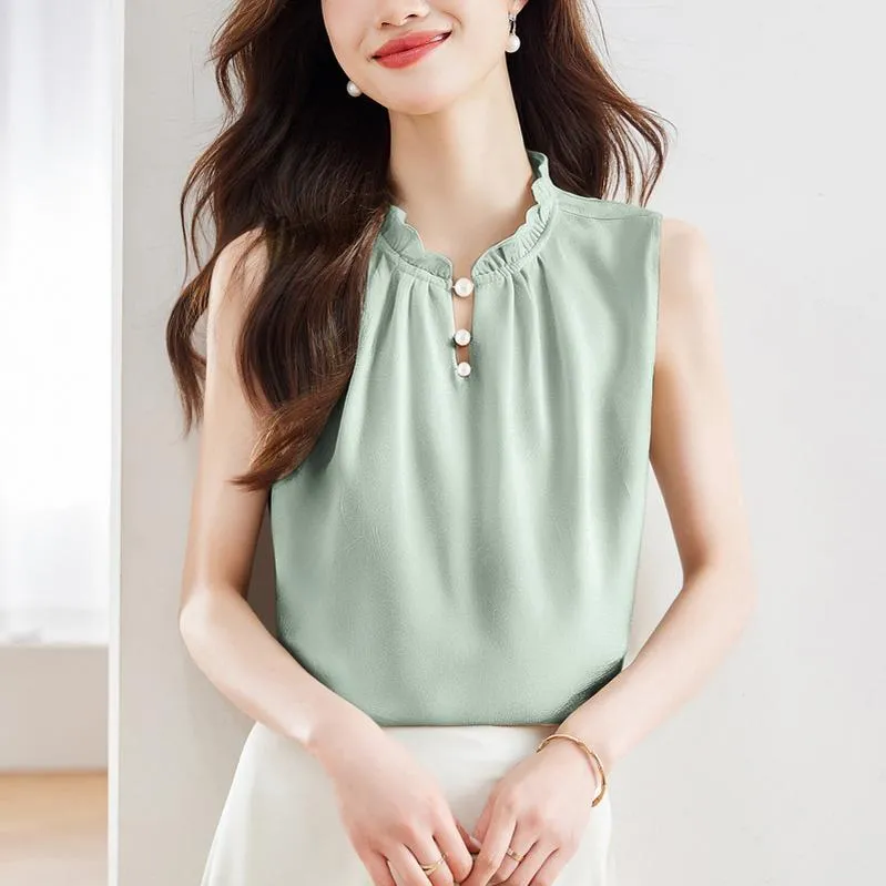 Stylish Solid Silk Tank Top for All Occasions