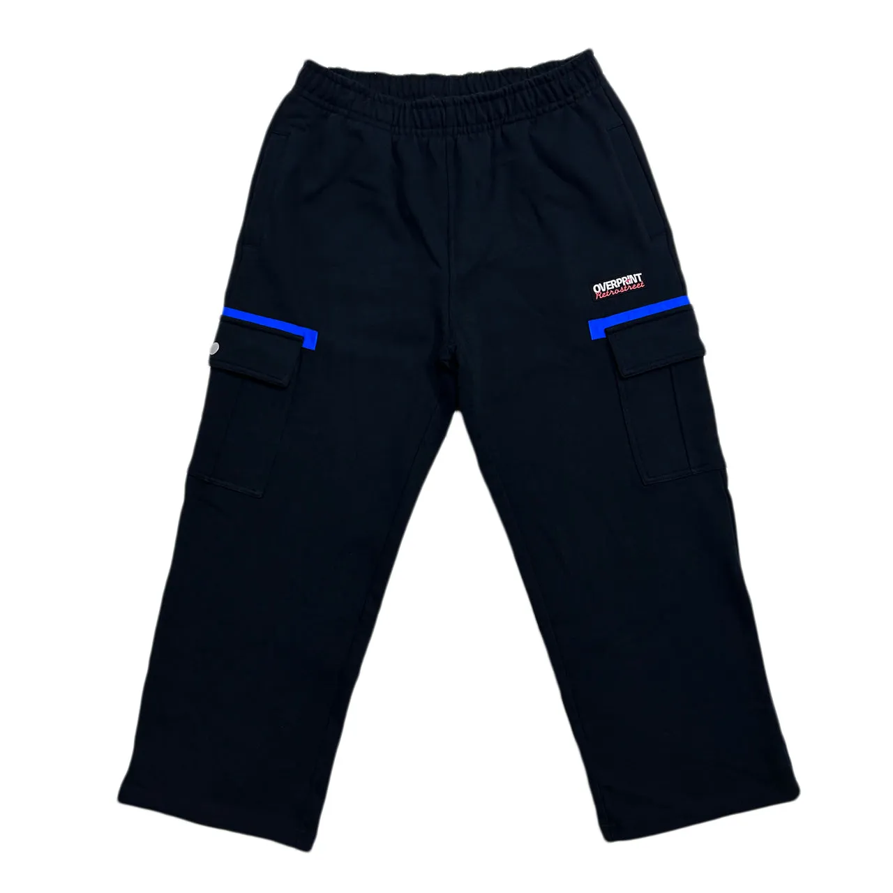 sweat cargo pants black