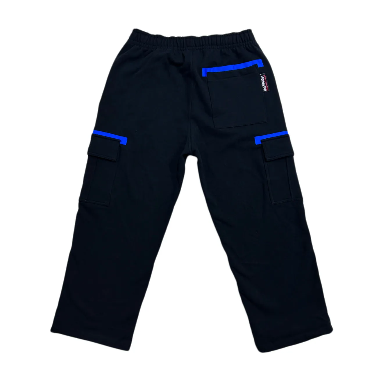 sweat cargo pants black