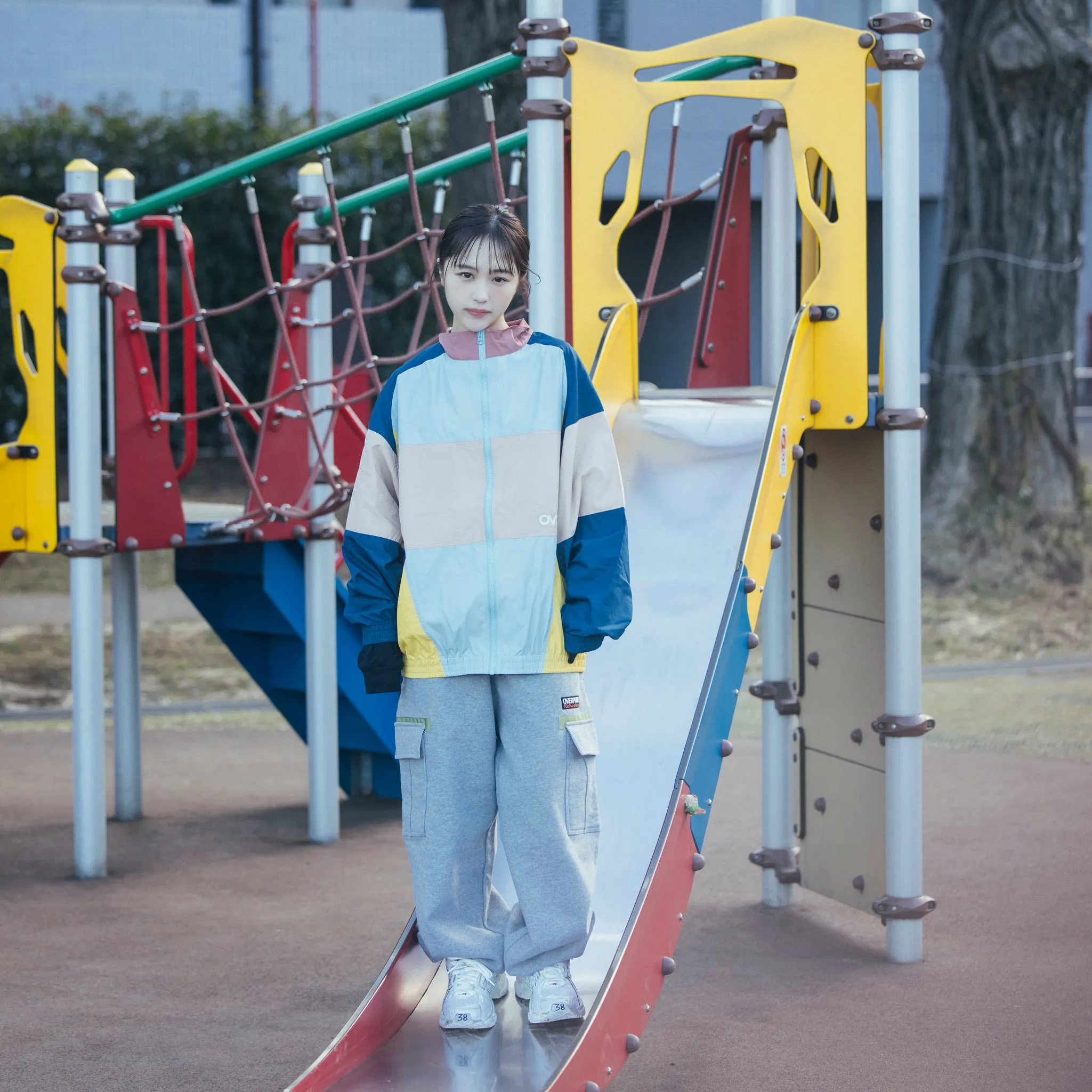 sweat cargo pants gray