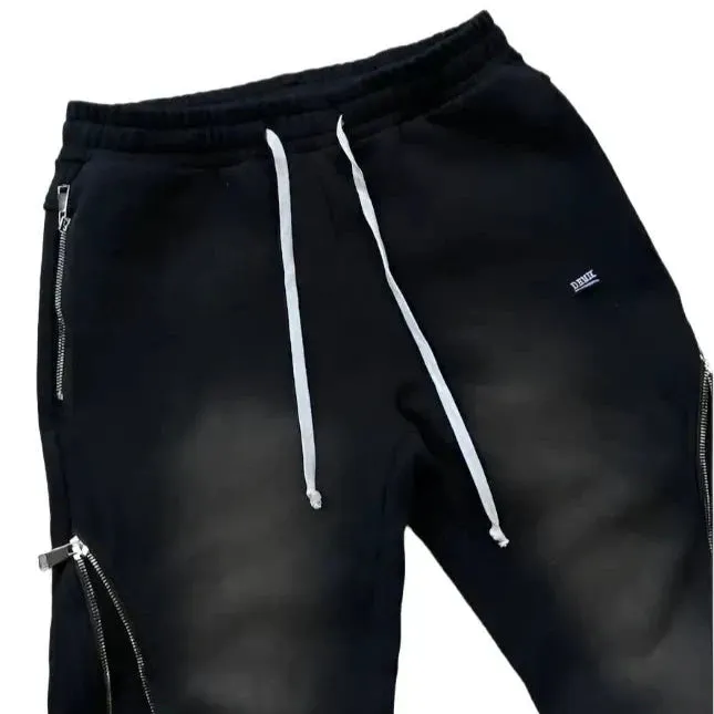 Sweat Pants with Zipper Fly