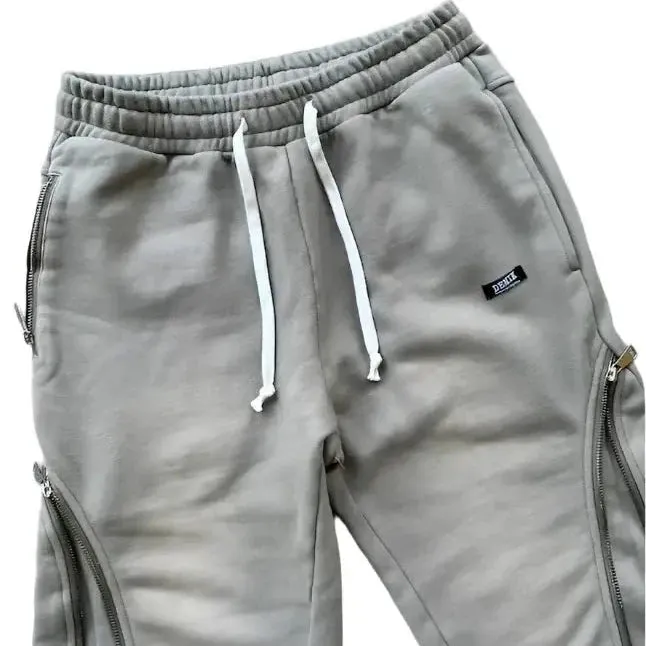 Sweat Pants with Zipper Fly