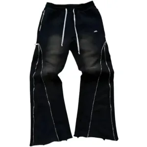 Sweat Pants with Zipper Fly