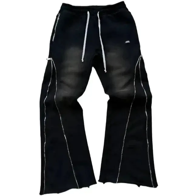 Sweat Pants with Zipper Fly
