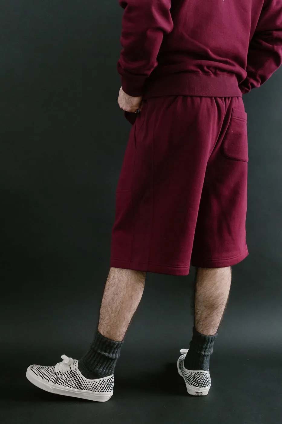 Sweat Shorts - Super Looper French Terry - Burgundy