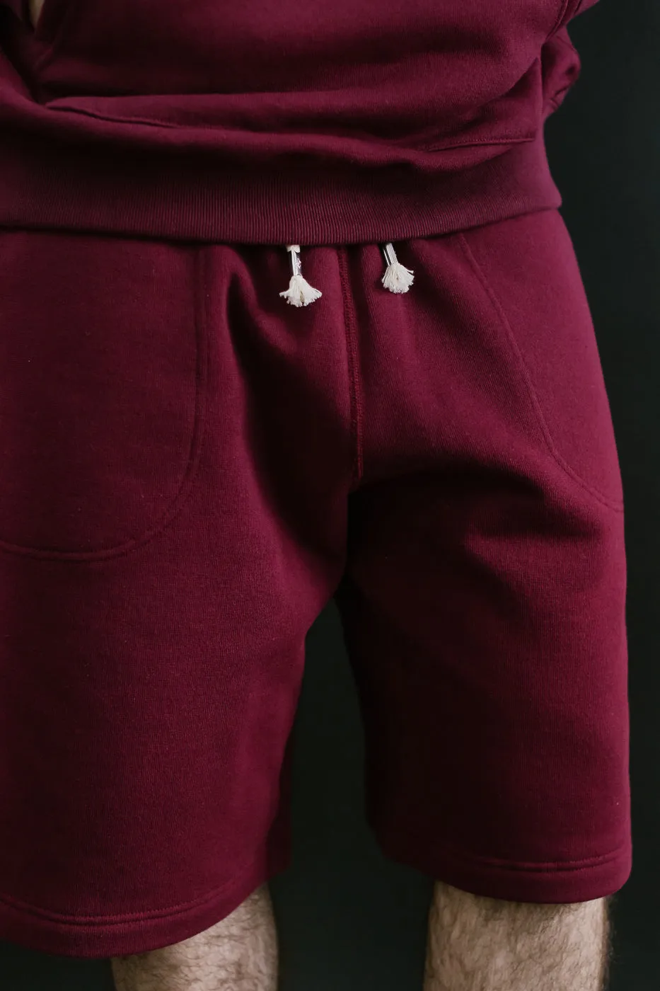 Sweat Shorts - Super Looper French Terry - Burgundy