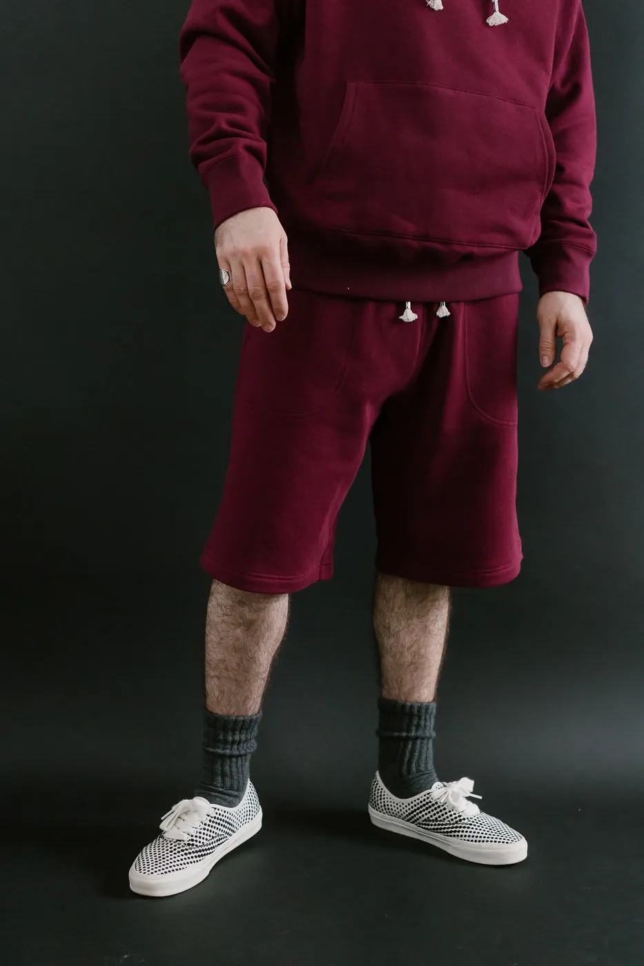 Sweat Shorts - Super Looper French Terry - Burgundy