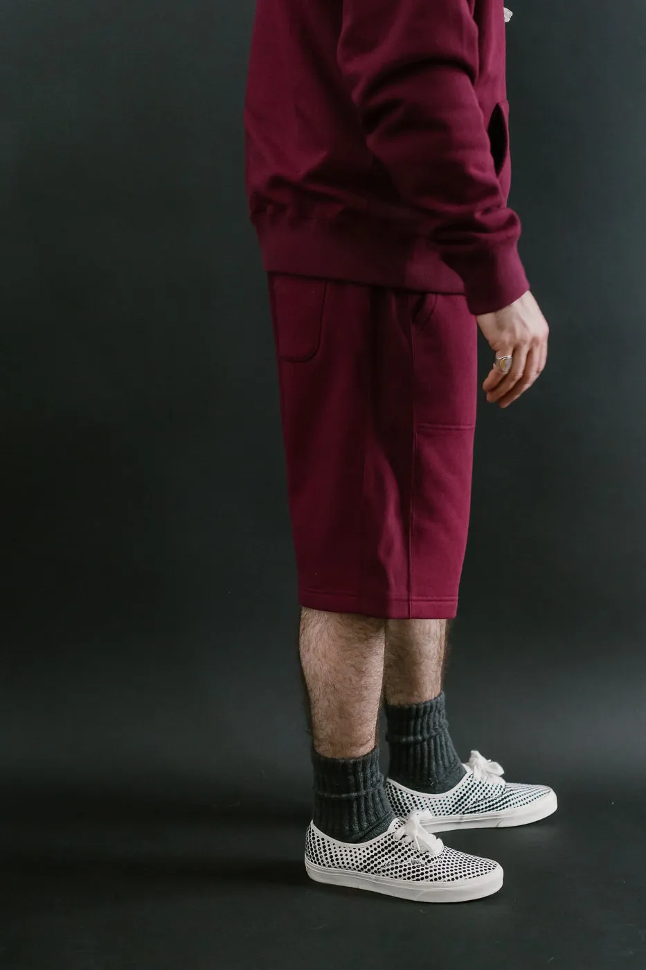 Sweat Shorts - Super Looper French Terry - Burgundy