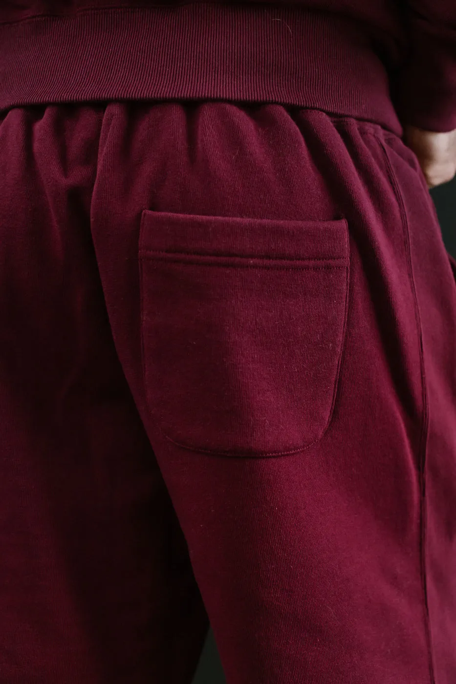 Sweat Shorts - Super Looper French Terry - Burgundy