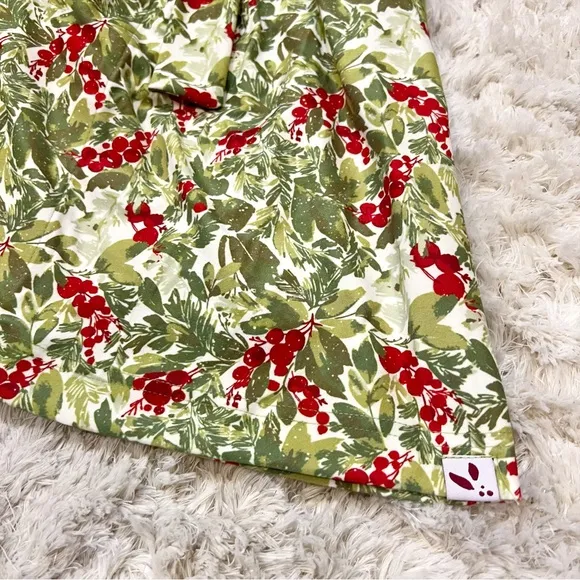SWEETHONEY WOMEN'S ROBE - HOLIDAY FOLIAGE CHRISTMAS ROBE NWT