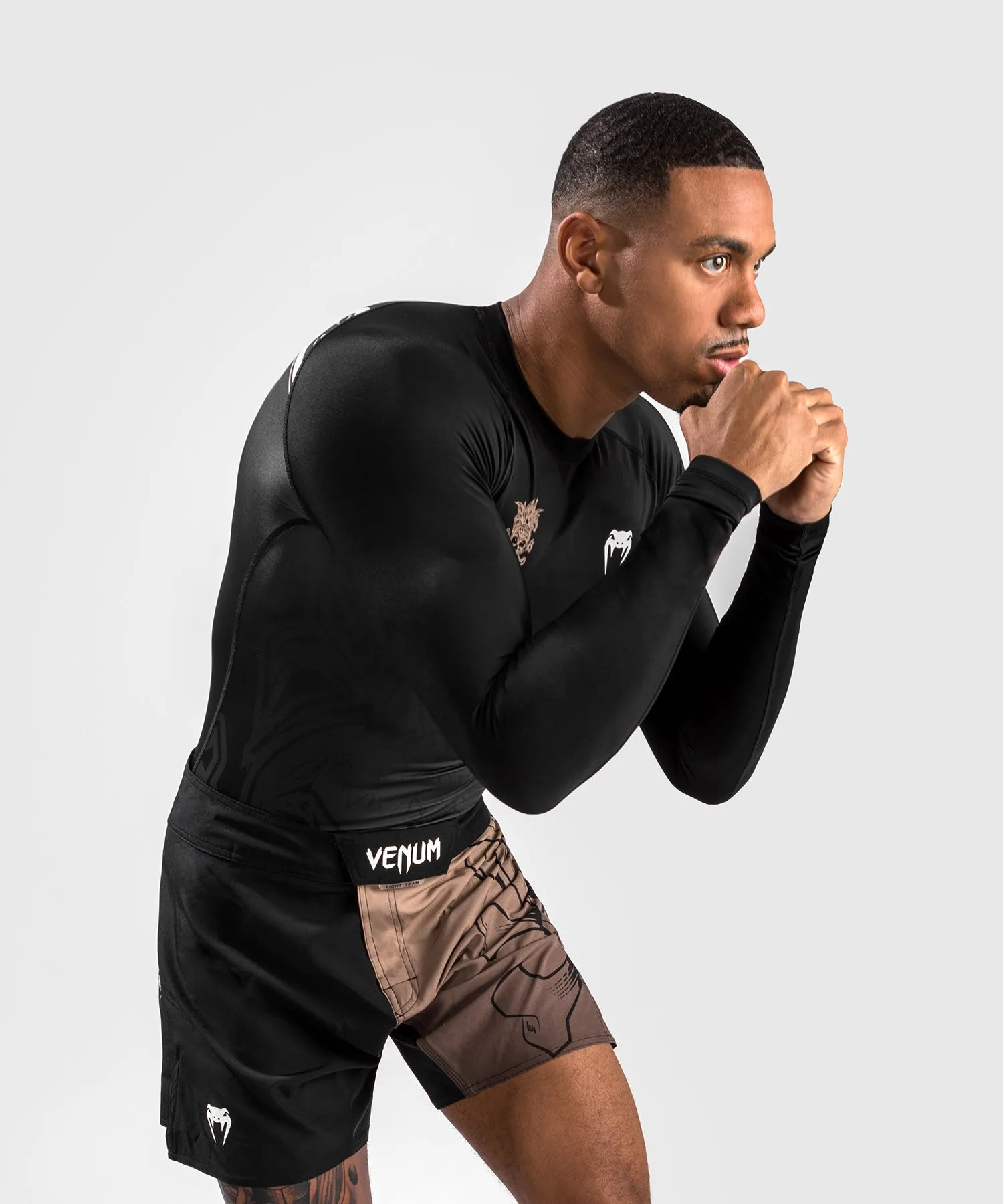 T-shirt a compressione Venum Reorg - maniche lunghe - nera