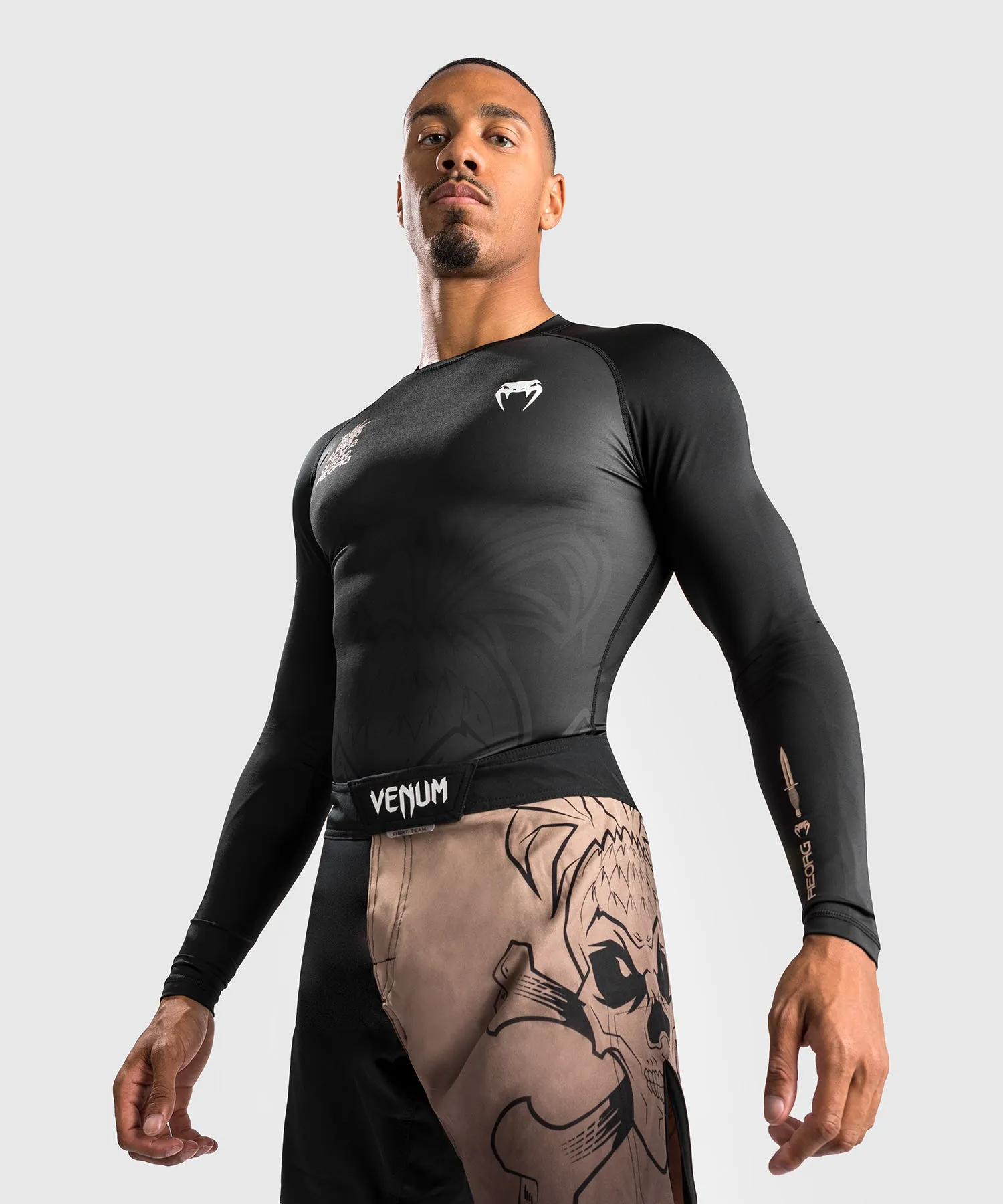 T-shirt a compressione Venum Reorg - maniche lunghe - nera