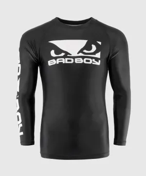 T-Shirt de compression Bad Boy - Manches Longues - Noir/Blanc