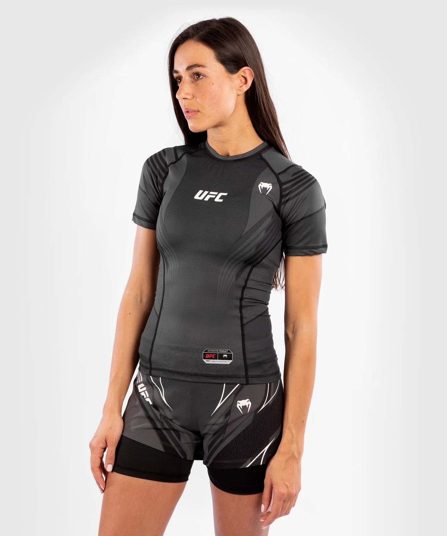 T-shirt de compression Femme UFC Venum Authentic Fight Night - Noir